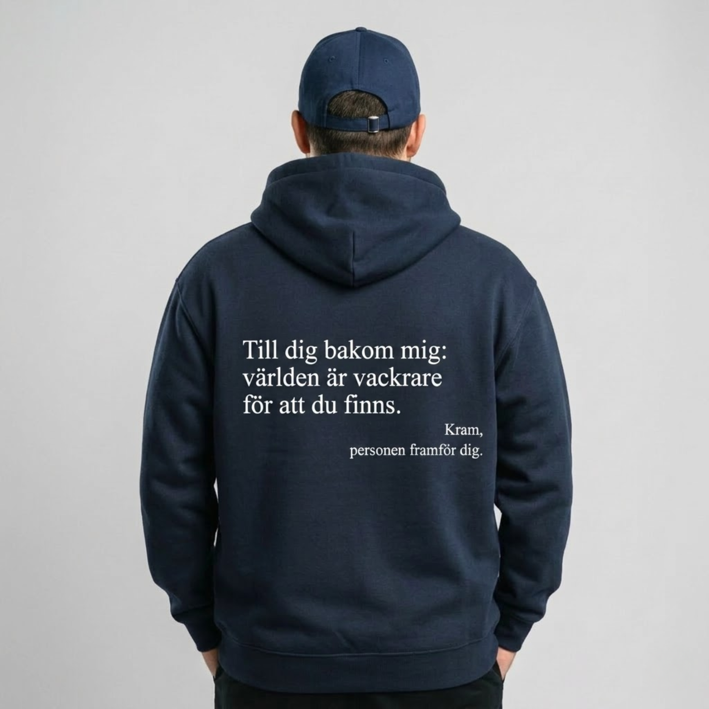 Du är bra som du är hoodie