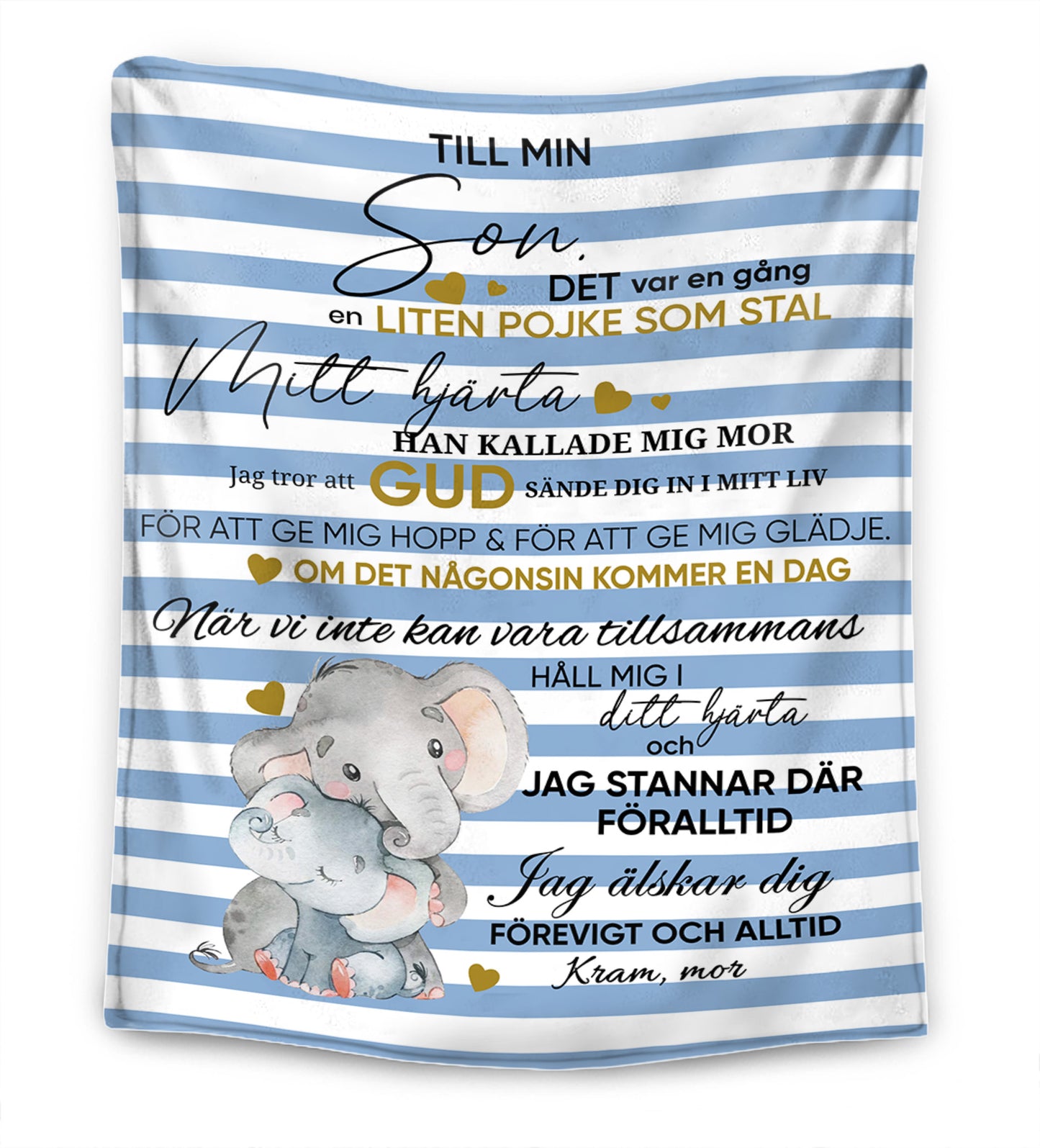 Jag älskar dig för alltid - Mor/Mamma - för min dotter/för min son - Premiumfilt™
