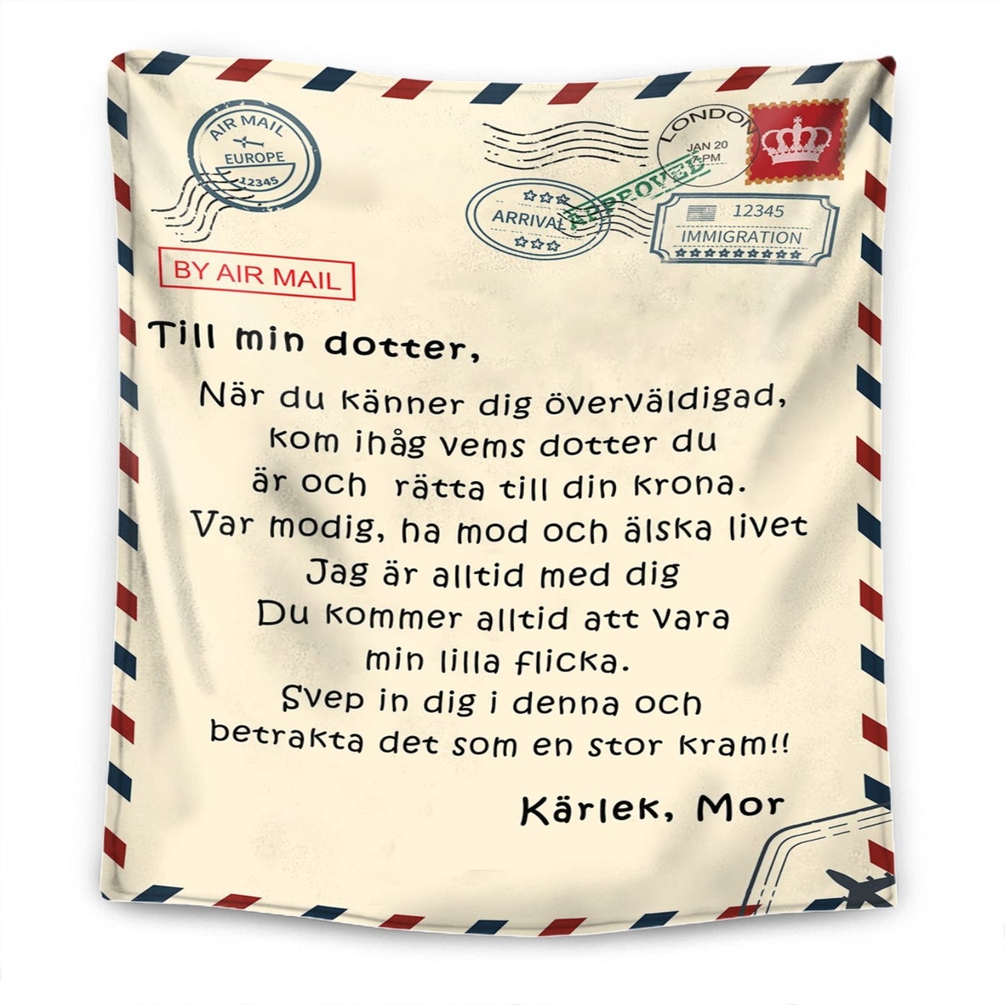 FÖR MIN DOTTER / FÖR MIN SON - PERSONLIG PREMIUMFILT™