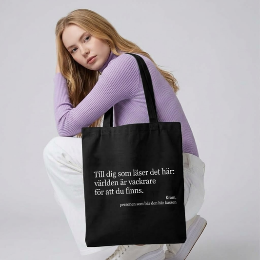 Du är bra som du är Tygkasse