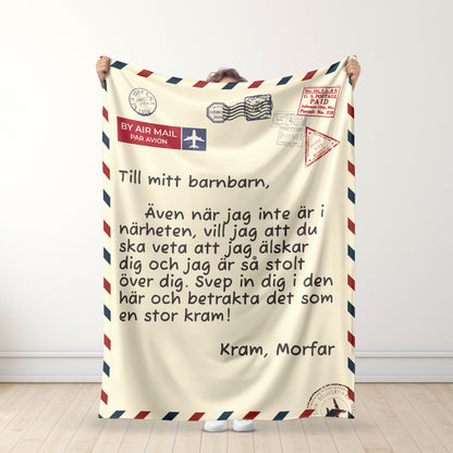 Farfar/Morfar - För mitt Barnbarn - Premiumfilt™ Ver.3