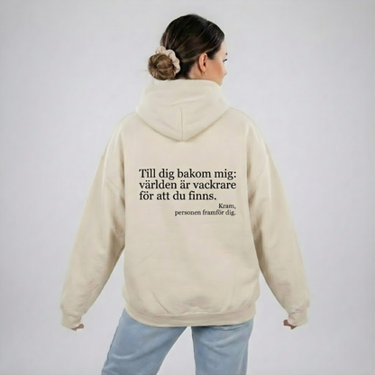 Du är bra som du är hoodie