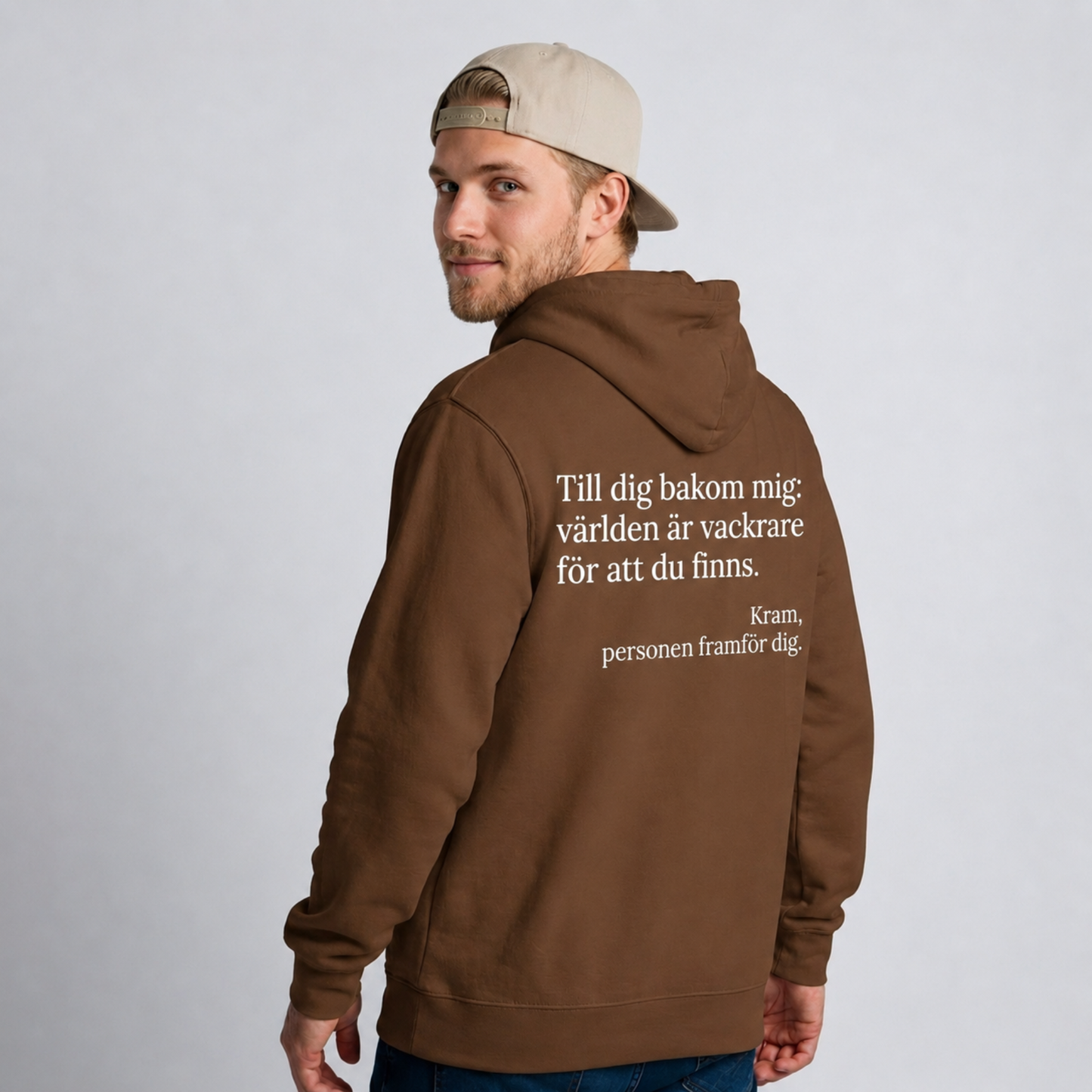 Du är bra som du är hoodie