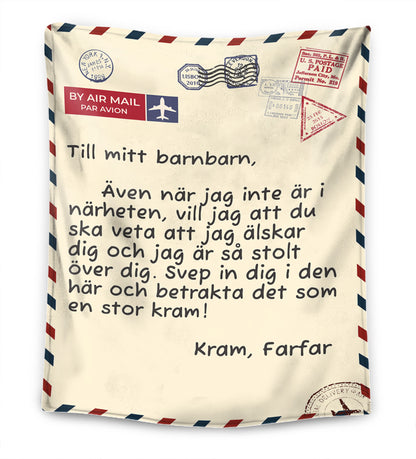 Farfar/Morfar - För mitt Barnbarn - Premiumfilt™ Ver.3